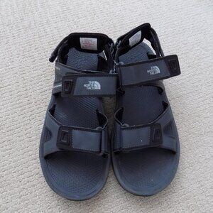 THE NORTH FACE TNF MENS ADJUSTABLE VELCRO STRAP OUTDOOR HIKING SANDALS BLACK